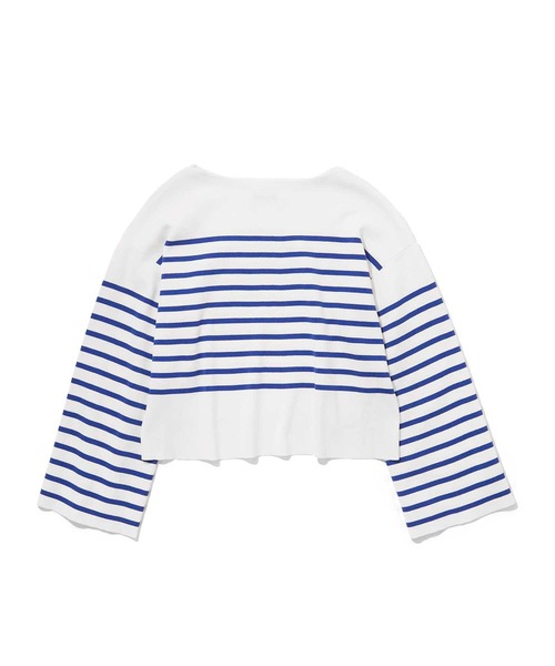 tシャツ Marie Miller ボーダーベルスリーブトップ レディース