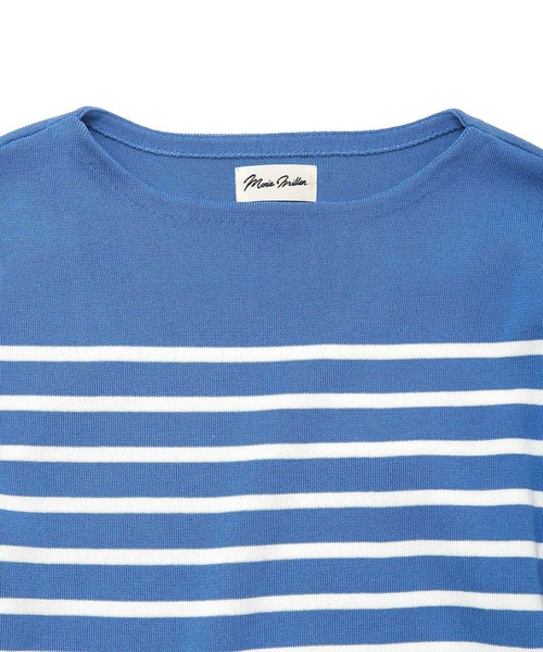 MARIE MILLER tシャツ Marie Miller ボーダーベルスリーブトップ