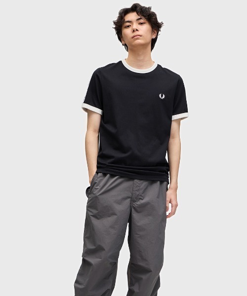 FRED PERRY tシャツ Taped Ringer T-Shirt／テープリンガーT