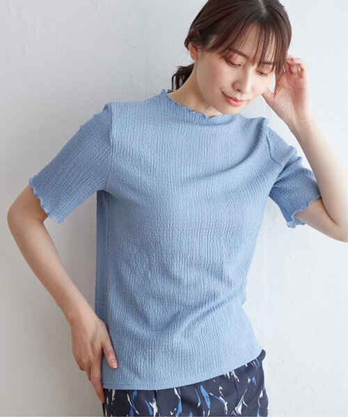 ikka tシャツ 襟メロー半袖インナー レディース : ZOZOTOWN
