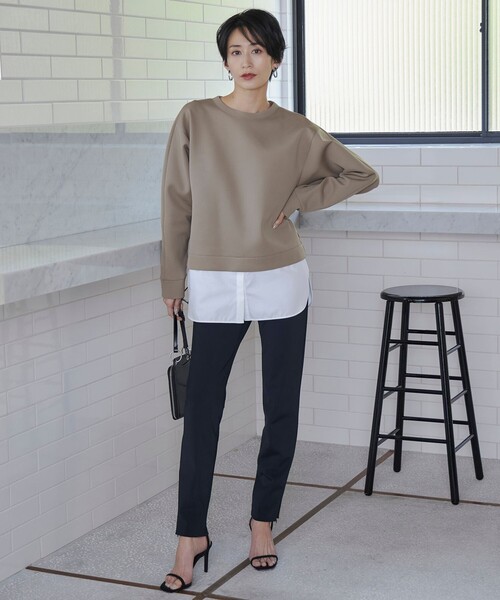 ICB（アイシービー） パンツ 「洗える」テックストレッチ レギンス