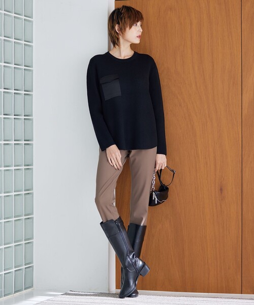 ICB（アイシービー） パンツ 「洗える」テックストレッチ レギンス