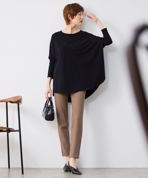 ICB（アイシービー） パンツ 「洗える」テックストレッチ レギンス