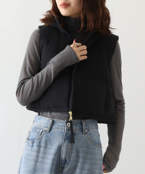 Anna Nicola ダウンベスト ダウン ショートダウンベスト レディース 