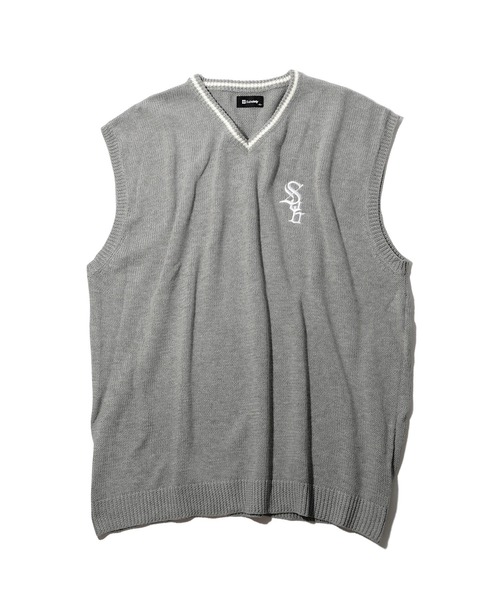 Subciety ベスト ジレ V-NECK KNIT VEST メンズ レディース