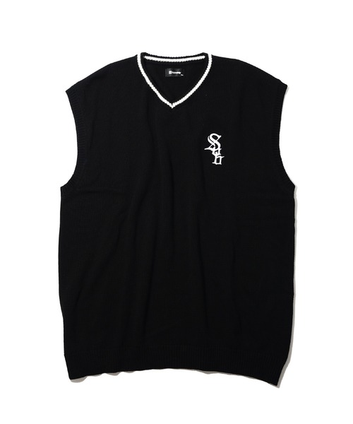 Subciety ベスト ジレ V-NECK KNIT VEST メンズ レディース
