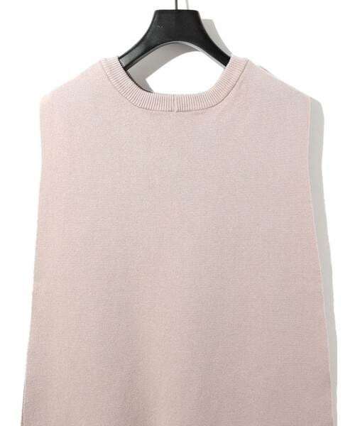MIDIUMISOLID ベスト ジレ for Ladies アラウンド2WAYニット