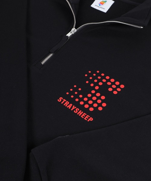 DIMMOIRE ロゴ sheep トレーナー ブラック 刺繍ハーフジップトレーナー [BLACK] – 羊文学 Official Store