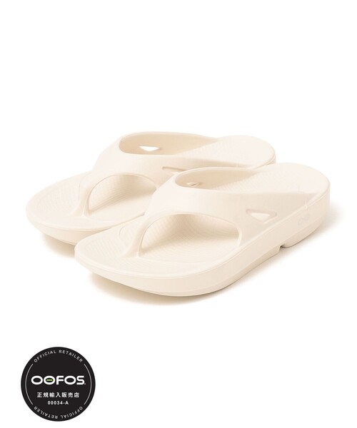 【新品未使用】Oofos サンダル ホワイト（オフホワイト）26cm OOFOS サンダル 「国内EXCLUSIVE」「OOFOS」 EX OOriginal