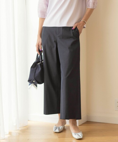 【J.PRESS】麻シェルドライ テーパード パンツ J.PRESS パンツ 「洗える・吸水速乾」麻シェルドライ セミワイド