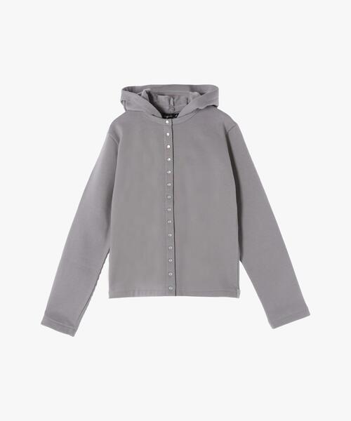 agnes b. カーディガンプレッション　フード付き（取り外し可）size2 SEW7 CARDIGAN OBENTO カーディガンプレッション ｜agnès b
