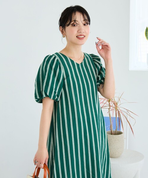 FREAK'S STORE ワンピース WEB限定 インド ストライプ バック