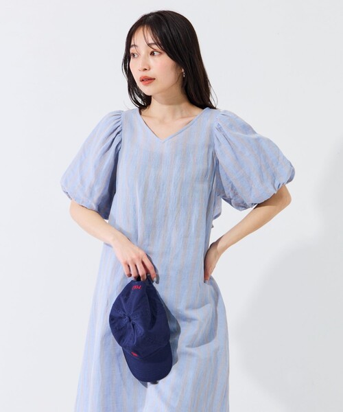 FREAK'S STORE ワンピース WEB限定 インド ストライプ バック
