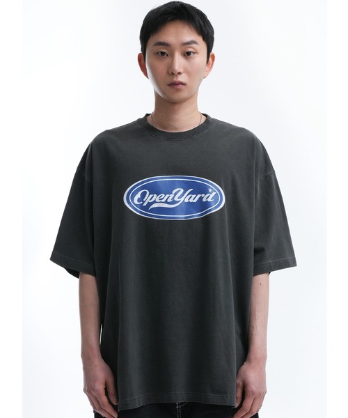 ★OY★PIGMENT BLUE PATCH T-BLACK★正規品/韓国直送料込 OY tシャツ 「OY/オーワイ」 PIGMENT BLUE PATCH T/ピグメント