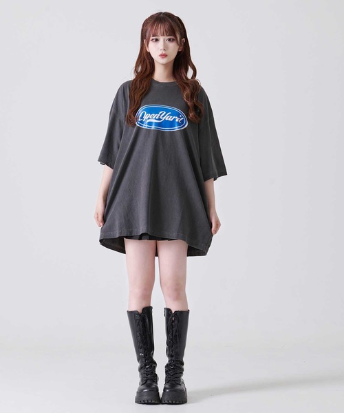 OY Tシャツ OY / ジップデザインTシャツ ブラック T-24-09-11-020-OY-ts-YM
