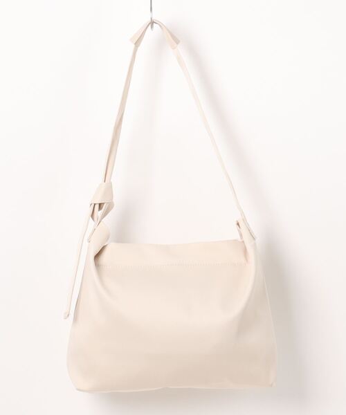 ベージュレザー ノットハンドルバッグ ノットハンドルナイロントートSサイズ BIANCA／V