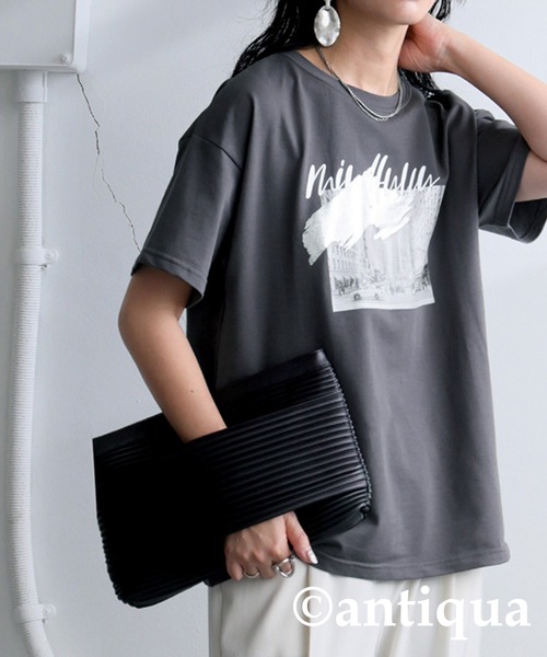 tシャツ 「追加」PARIS NIGHT フォトTEE レディース LIAN tシャツ フォトプリント半袖Tシャツ レディース : ZOZOTOWN