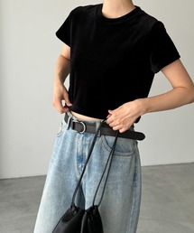 canal jean El mar ベロアフィットロングTシャツ キャナルジーン CANAL JEAN El mar(エルマール) ベロアフィット