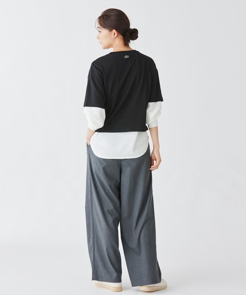 LACOSTE（ラコステ） tシャツ ヘビイーオンス コットン ワイド