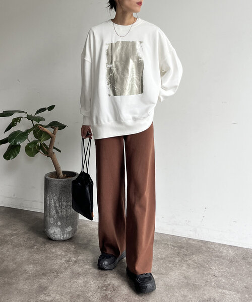 CPCM（シーピーシーエム） パンツ 「マイナス3キロ見え！」リブニット