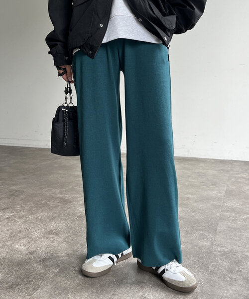 CPCM（シーピーシーエム） パンツ 「マイナス3キロ見え！」リブニット