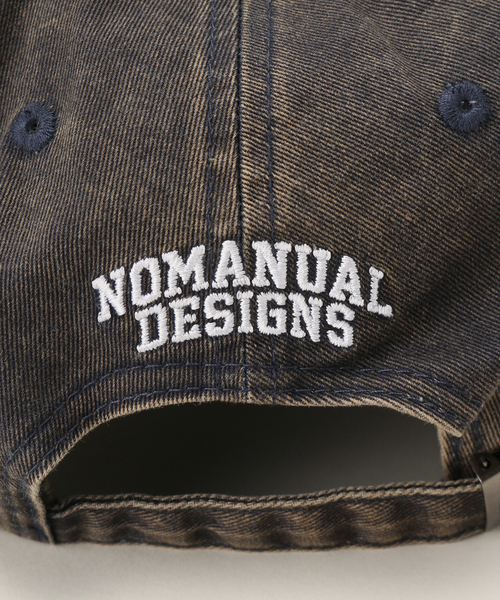日本未入荷NOMANUALのPOINTED LOGO BALL CAP 全2色 NOMANUAL】BLEACHED ARCH LOGO BALL CAP | OUR BRAND,NOMANUAL