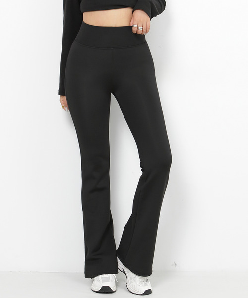 パンツ ー10℃〜10℃まで 美脚見えフレアレギパン 裏起毛 レディース