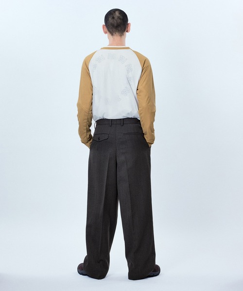 M TO R tシャツ SHEER RINGER RAGLAN LONG SLEEVE レディース