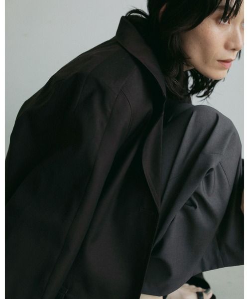 anuke テーラードジャケット anuke (アンヌーク）Ecoleather Tailored Jacket☆ 26春夏予約