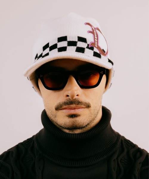 DEVEREUX GOLF キャップ 帽子 Dロゴツバ付きニットキャップ メンズ