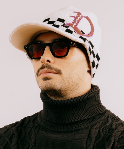 DEVEREUX GOLF キャップ 帽子 Dロゴツバ付きニットキャップ メンズ