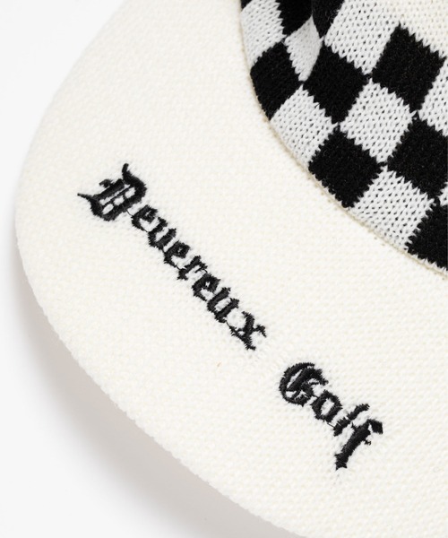 DEVEREUX GOLF キャップ 帽子 Dロゴツバ付きニットキャップ メンズ