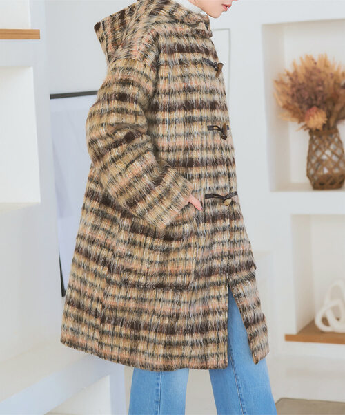 KOBE LETTUCE（神戸レタス） ダッフルコート コート シャギーロング