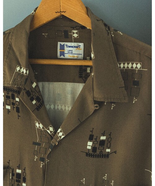 40s towncraft レーヨンシャツ 40s towncraft レーヨンシャツフラップ