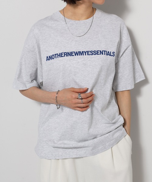 ANME tシャツ 半袖 ANOTHERロゴプリント半袖Tシャツ レディース メンズ