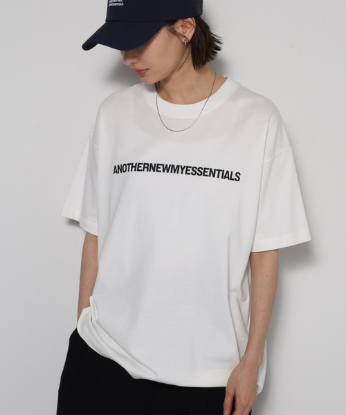ANME tシャツ ANOTHERロゴプリント半袖Tシャツ レディース メンズ