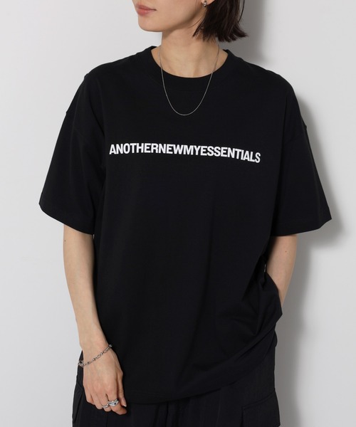 ANME tシャツ 半袖 ANOTHERロゴプリント半袖Tシャツ レディース メンズ