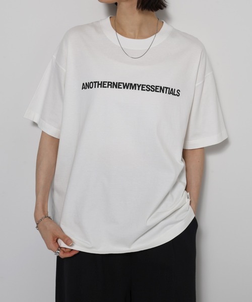 ANME tシャツ ANOTHERロゴプリント半袖Tシャツ レディース メンズ