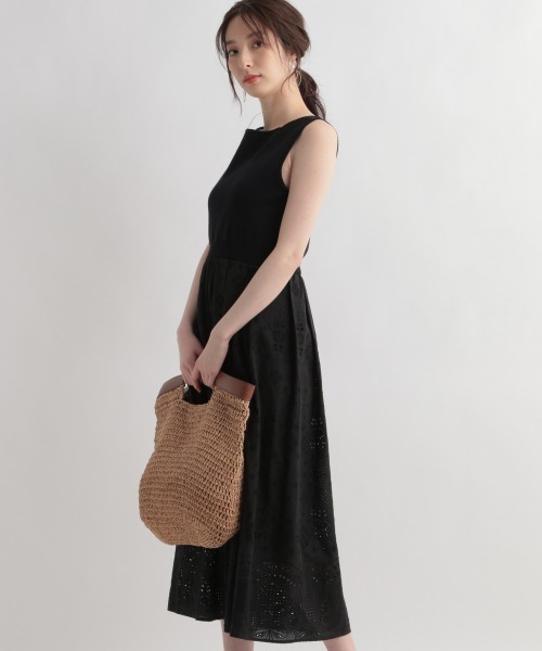 「Andemiu」 ドッキングワンピース FREE ブラック レディース_画像6