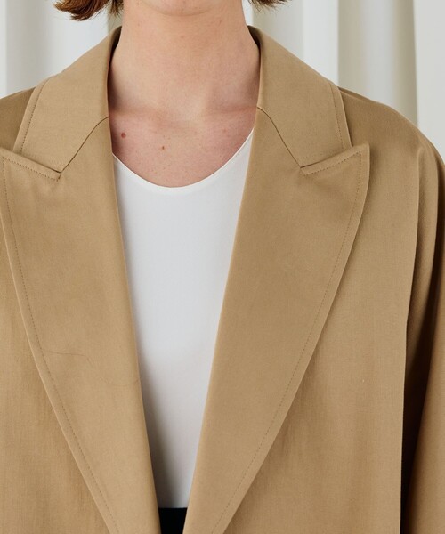 DES PRES（デプレ） コート チェスターコート コットンサテン オーバー
