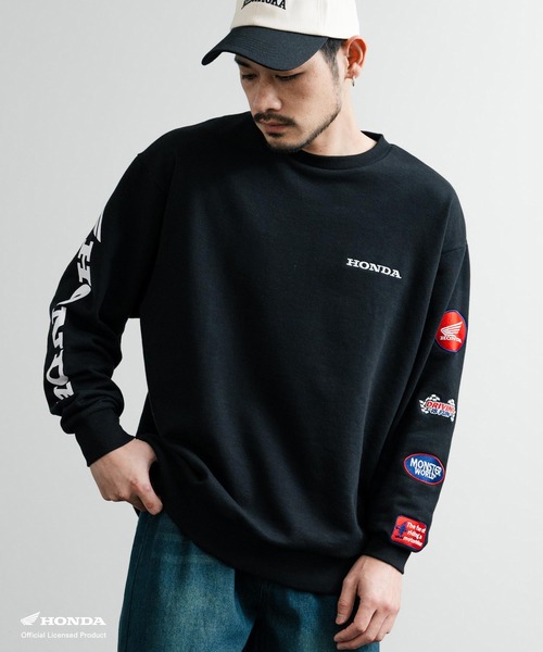 素敵でユニークな HONDA スウェット トレーナー Monroe Rocky × WORLD MONSTER トップス