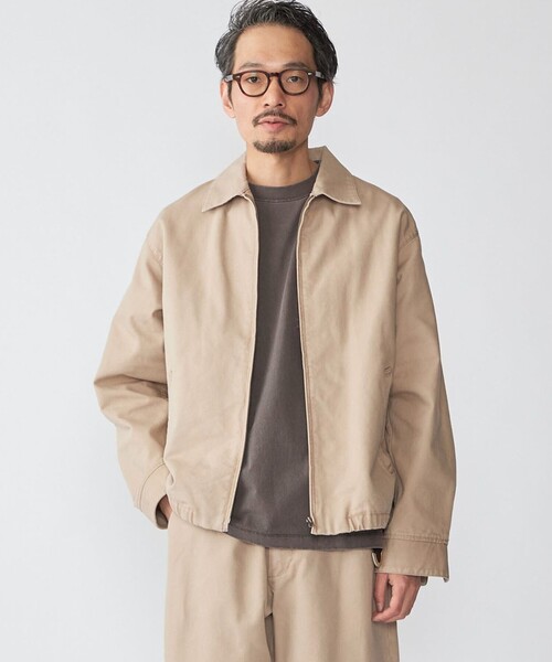 4点set☺︎コットンブルゾン SHIPS: ストーン ウォッシュ コットン ブルゾン (セットアップ対応
