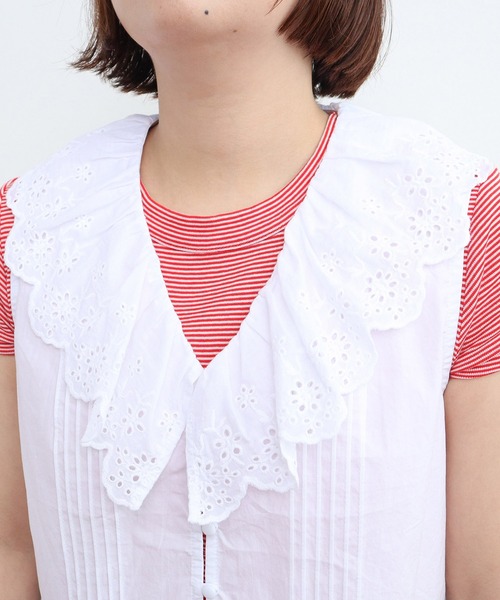 Dot＆Stripes CHILD WOMAN ブラウス シャツ タイプライター