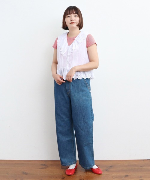 Dot＆Stripes CHILD WOMAN ブラウス シャツ タイプライター