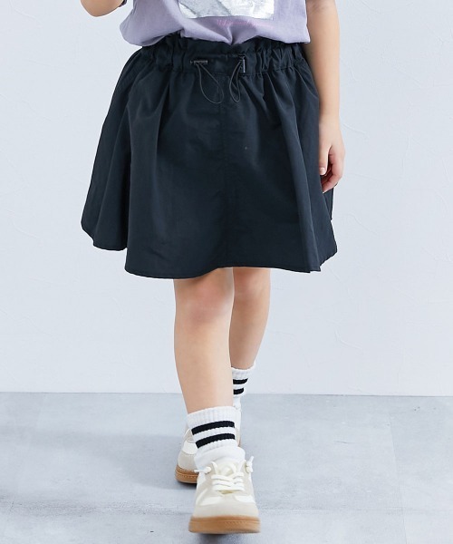 devirock（デビロック） スカート 水はじく ナイロン ドロストスカート