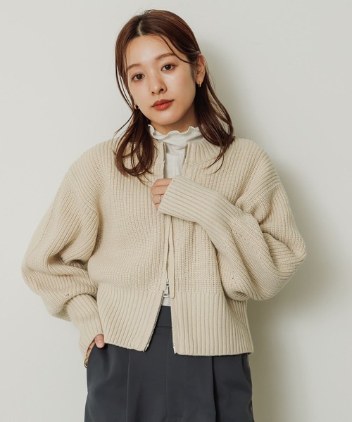 SENSE OF PLACE by URBAN RESEARCH ニットカーディガン ONE ブラック