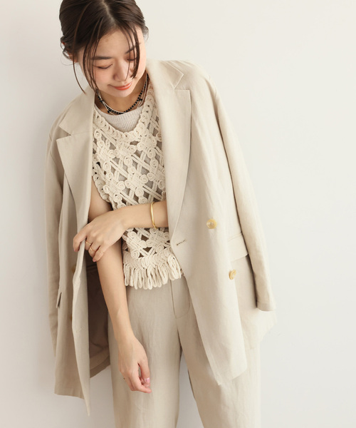 [JOURNAL STANDARD relume] tailored jacket 36 темно-синий женский 