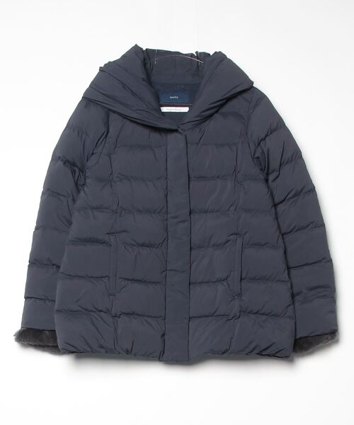 新品　シップス　ダウンコート　ネイビー　サイズ36 定価37000 SHIPS（シップス） ダウンジャケット 36 ネイビー レディース