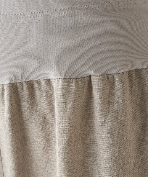 BEARDSLEY パンツ ウエストリブリネンパンツ レディース : ZOZOTOWN  