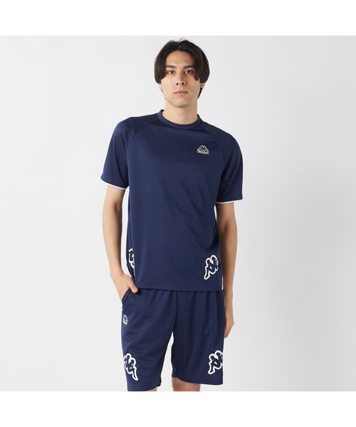 セットアップ メンズ 半袖 Tシャツ ショーツ 上下セット 厚手 Kappa セットアップ カッパ 半袖 Tシャツ ショートパンツ 上下